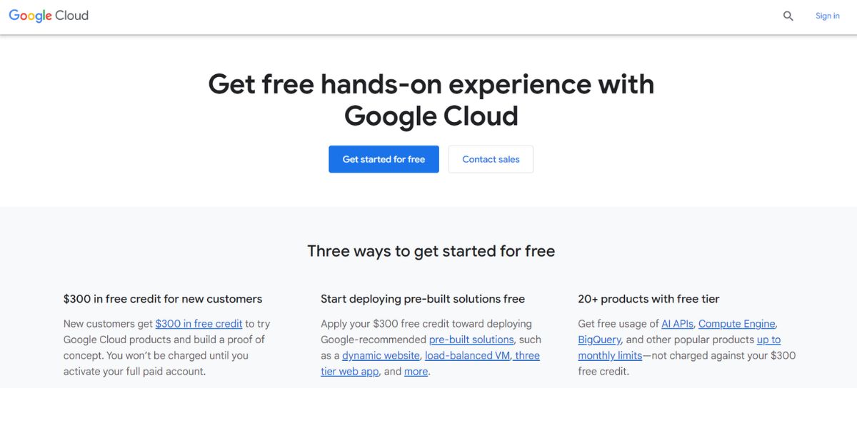 Google cloud platform (GCP)